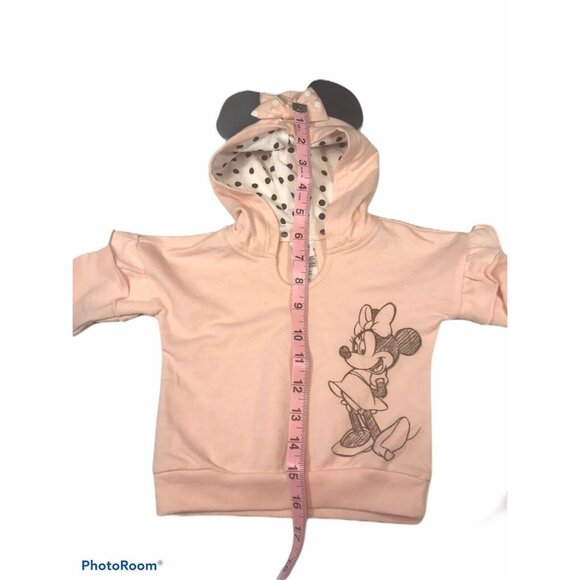 Disney Baby Girl's Hoodie Size 6-9 Month Minnie Mouse Pale Pink New With Tags - Picture 11 of 11
